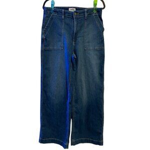 Sonoma Goods for Life Women’s High Waist Wide Leg Jeans Size 14 Dark Wash Denim